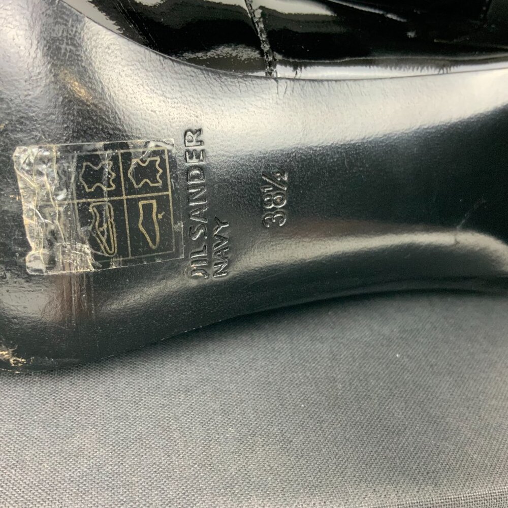 Jil Sander Navy Line Black Mix Leather Ankle Slip-OnBoots Sz 8 - Picture 14 of 16